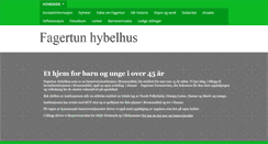 Desktop Screenshot of fagertunhybelhus.com